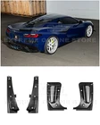 For 22-UP Corvette C8 Z06 Extended V2 Matte Black Front Rear Mud Flaps Guards New. Price: $309.98.