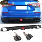 Fits 22-26 Civic Touring Si Rear Bumper Lip Diffuser W/quad Exhaust Tip Pp New. Price: $167.99.