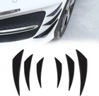 PACK-6 Car Spoiler Canards Kit, Universal Auto Front Pcs, Glossy Black New. Price: $14.20.