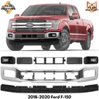 Front Bumper Chrome & Fog Light Assembly Kit 2018-2020 Ford F-150 Truck New. Price: $448.00.
