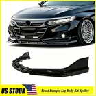 Glossy Black Front Bumper Lip Honda Accord 10.5 Gen 2021-2022 Abs Plastic New. Price: $138.00.