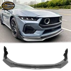 Front Bumper Lip Fits 24-26 Ford Mustang 5PC Spoiler Carbon Fiber Print Splitter New. Price: $130.99.