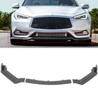For Infiniti Q60 2017-2020 Coupe Front Bumper Lip Glossy Carbon Fiber Print New. Price: $64.19.