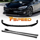 Glossy Black Front Bumper Spoiler Lip For Tesla Model 2016-2020+SIDE Skirt New. Price: $150.93.
