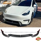 For 2020-2024 Tesla Model Y Front Bumper Lip Splitter 3PCS Carbon Fiber Look New. Price: $117.11.