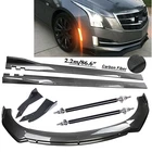 Carbon Fiber Front Bumper Lip Spoiler 86.6" Side Skirt Kit For Cadillac Cts Ats New. Price: $239.99.