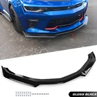 Fits For 16-22 Chevy Camaro 1LE Style Gloss Black Front Bumper Lip Splitter Abs New. Price: $69.99.