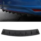 Rear Bumper Lip Diffuser Spoiler Universal Shark Fin Style Glossy Carbon New. Price: $62.99.