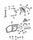 Genuine Mopar Striker Tapping Plate Left 68243529AA New. Price: $12.45.