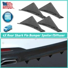 4PC Carbon Style Rear Lower Bumper Diffuser Fin Spoiler Lip Wing Splitter Oxilam New. Price: $11.99.