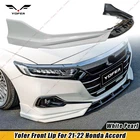 Yofer Painted White Pearl Front Bumper Lip Splitter Kit For 2021-22 Honda Accord New. Price: $139.98.