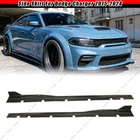 For Dodge Charger Widebody 2015-2024 Glossy Black Add-on Kit Side Skirt New. Price: $123.99.