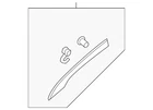 Genuine Nissan Body A-pillar Trim Panel 76912-6TA2A New. Price: $75.43.