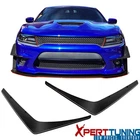 Fits 15-23 Charger Ikon Style Matte Black Pp Front Bumper Canards Splitters 2PC New. Price: $38.99.