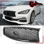 Fits 14-17 Infiniti Q50 Eau Rouge Concept Front Bumper Mesh Grille Gloss Black New. Price: $49.99.