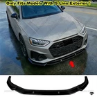 For 2020-2025 Audi S4 A4 Line B9.5 Gloss Black Front Bumper Lip Splitter Kit New. Price: $85.82.