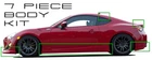 Fits 13-15 Fr-s Stillen Urethane 7PC Ground Effects Roof Trunk Spoiler KB21022F New. Price: $1270.51.
