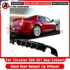Black Rear Bumper Lip Diffuser For 2015-2023 Chrysler 300 Srt Dual Exhaust New. Price: $115.00.