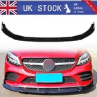 Fits Mercedes Benz W205 C-class 19-21 Front Bumper Lip Splitter Glossy Black New. Price: $64.39.
