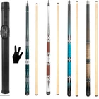 57" 2-PIECE Maple Wood Billiard Pool Cue STICKS-18 19 20 21OZ With Free Bag New. Price: $39.99.