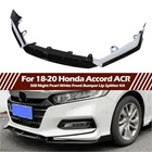 Fit 2018-2020 Honda Accord Acr Painted White Pearl Front Bumper Lip Splitter Kit New. Price: $90.90.