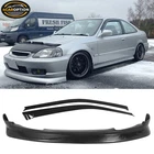 Fits 99-00 Honda Civic 3DR Cs Style Pu Front Bumper Lip + Sun Window Visor New. Price: $144.99.