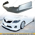 Matte Black For 2011-2013 Toyota Corolla (us-spec) Style Front Bumper Lip Abs New. Price: $66.40.