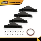 4X Bumper Diffuser Lip Splitter Shark Fins Glossy Fit For Chevrolet Chevy Camaro New. Price: $10.01.