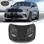 Fit 11-26 Dodge Durango Front Bumper Hood Panel Cover 21+ Hellcat Style Aluminum New. Price: $605.00.