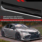 For 18-24 Toyota Camry Yofer Celestial Silver Black Tone Side Skirt Extension New. Price: $176.99.