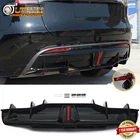 For Tesla Model 2017-2024 4DR Rear Bumper Diffuser Lip W/ Led Glossy Black New. Price: $254.42.
