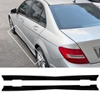 For Mercedes Benz C-class C300 Amg-line W204 2008-2014 Gloss Black Side Skirt. Price: $109.98.