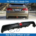 Rear Bumper Diffuser Lip Mu-gen Rr Style Abs Fits For 2006-2011 Honda Civic 4DR New. Price: $102.90.