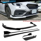 Fits 22-26 Subaru Wrx Gloss Black Front Bumper Lip Side Skirts Corner Aprons New. Price: $322.99.