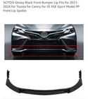 For 2021-2024 Toyota Camry Xse Front Bumper Lip Splitter Spoiler Glossy Black New. Price: $31.99.