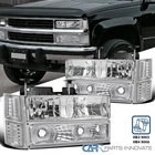 Fits 94-98 C10 C/k Tahoe Suburban Silverado Clear Headlights+bumper Corner Lamps New. Price: $67.95.