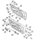 Genuine Mopar Door Upper Hinge Left 68315645AA New. Price: $42.20.
