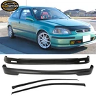 Fits 96-98 Honda Civic 3DR Mugen Front Lip + Rear Bumper Spoiler Window New. Price: $149.99.