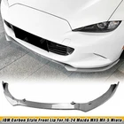 Fits Mazda MX5 MX-5 Miata Nd Rf Jdm 2016-2024 Carbon Style Front Bumper Lip 3PCS New. Price: $79.11.