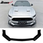 Fits 18-23 Ford Mustang Ecoboost/gt Ikon Style Front Bumper Lip Gloss Black 3PCS New. Price: $63.99.