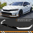 For 2025 Up Honda Civic Yofer Pearl White Black Tone Front Bumper Lip Splitter New. Price: $135.99.