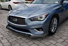 For 18-24 Infiniti Q50 Premium Unpainted Black Front Bumper Body Kit Lip 3PCS New. Price: $46.99.