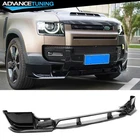 Fits 20-26 Land Rover Defender 90/110/130 Front Bumper Lip Gloss Black Splitter New. Price: $259.99.