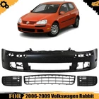 Front Bumper Cover Primed & Fog Lights Kit For 2006-2009 Volkswagen Rabbit New. Price: $628.87.