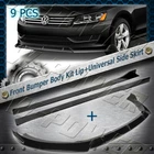 9PC Painted Bk For 2012-2015 Volkswagen Passat Front Lip + Universal Side Skirt New. Price: $139.41.