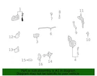 ( ) Genuine Toyota 69293-12050 Front Door Outside Handle Snap New. Price: $13.52.