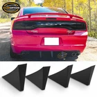 Universal Fit Rear Bumper Lip Diffuser Shark Fins Unpainted Black 4PC - Abs New. Price: $29.99.