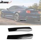 Fits 24-26 Ford Mustang 7TH Dark Horse Ikon Style Gloss Black Rear Bumper Aprons New. Price: $42.99.