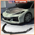 For 23UP Chevrolet Corvette C8 Z06 Real Carbon Front Bumper Lip Splitter Spoiler New. Price: $426.55.