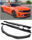 For 19-UP Camaro & Ss T6 Style Primer Black Front Lip Splitter Side Skirts New. Price: $269.98.